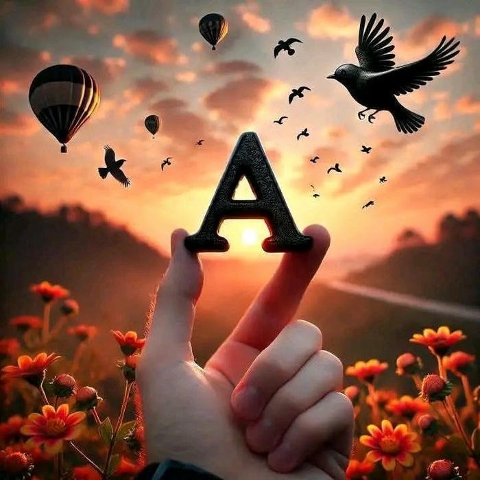 A Letter DP aesthetic