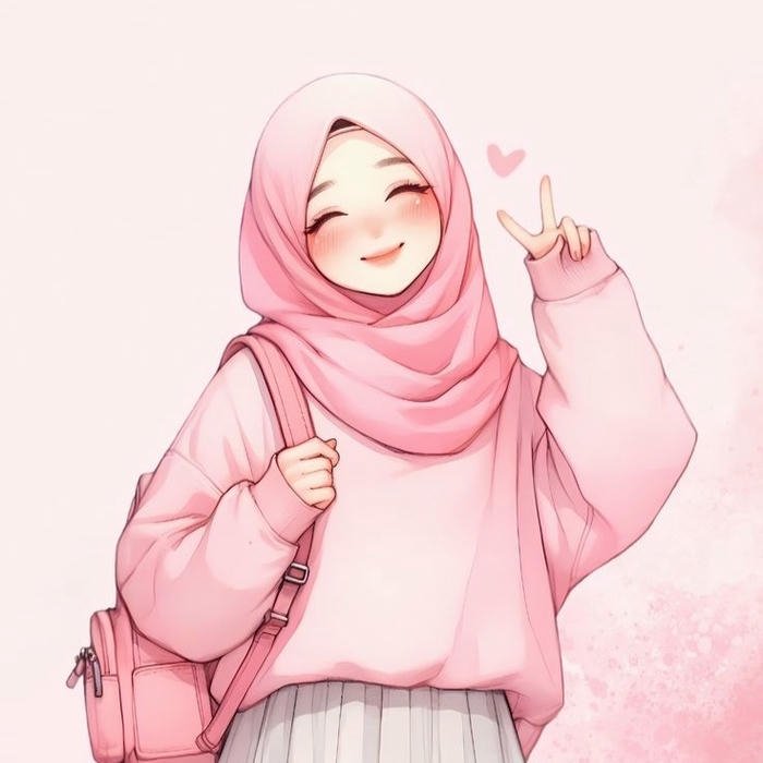Cute DP Islamic illustration