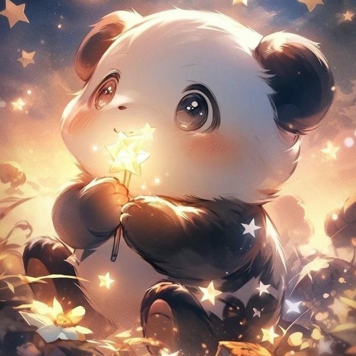 Cute Dp Panda illustration
