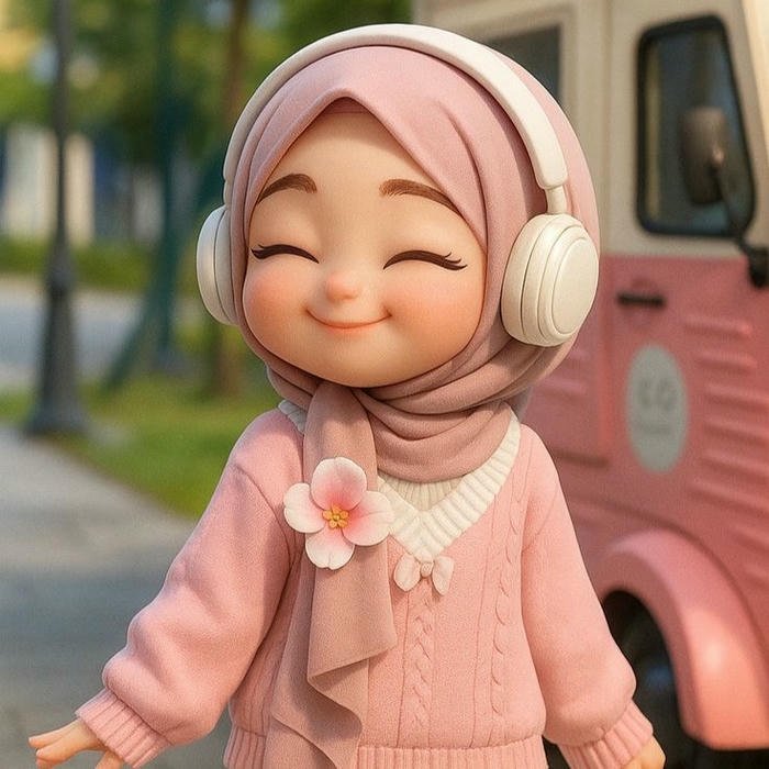 Cute Islamic DP background