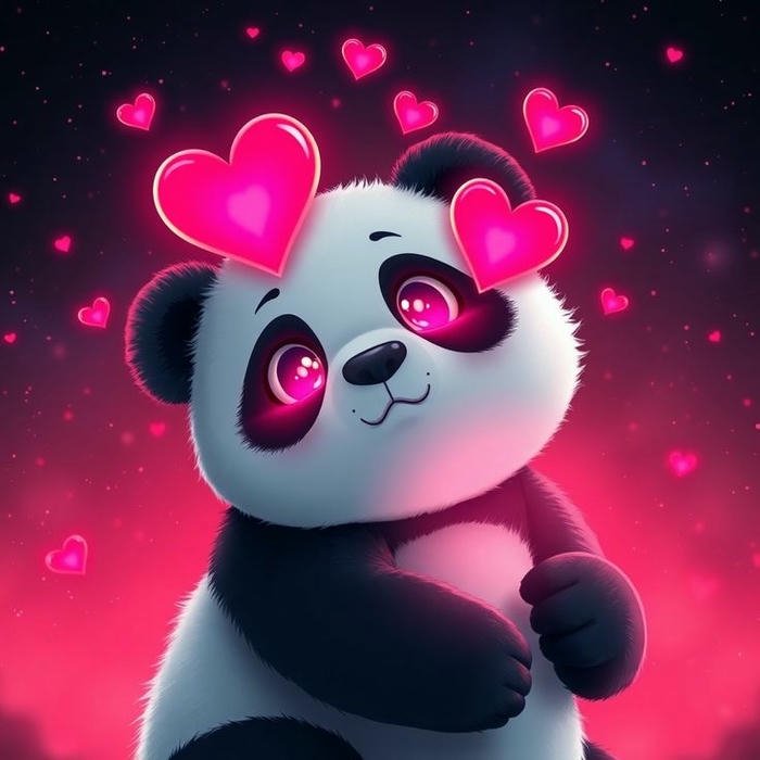 Panda Cute Dp art