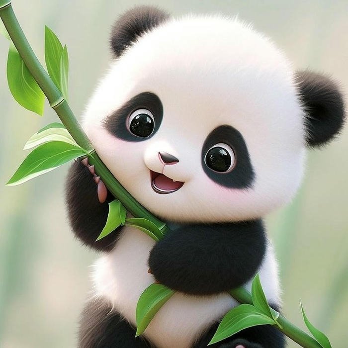 Panda Cute Dp sticker