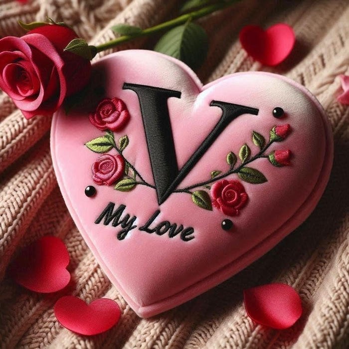 V Letter Images for DP pic