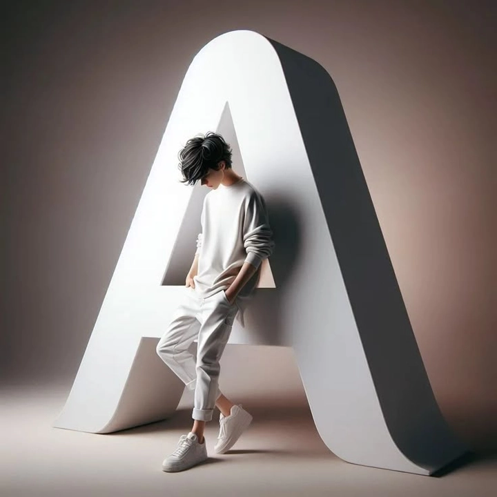 a letter beautiful dp