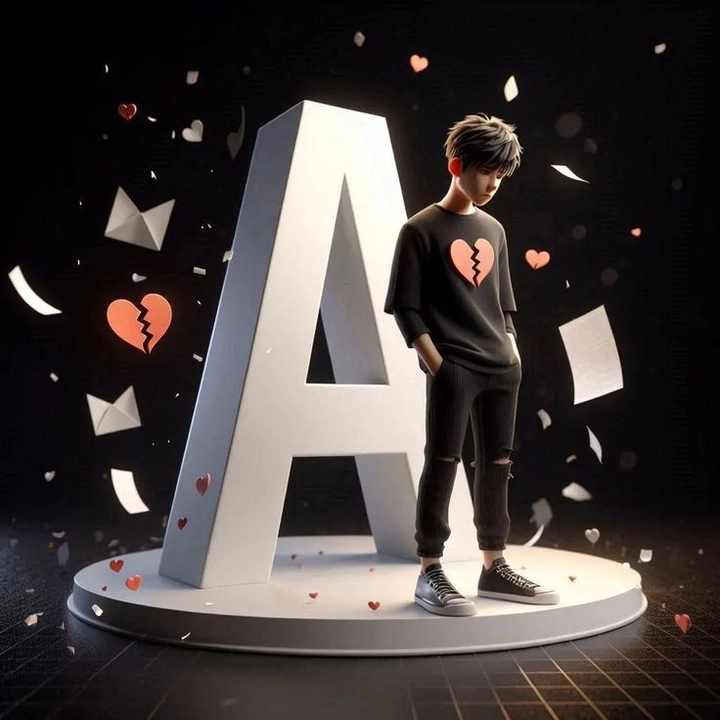 letter a whatsapp dp