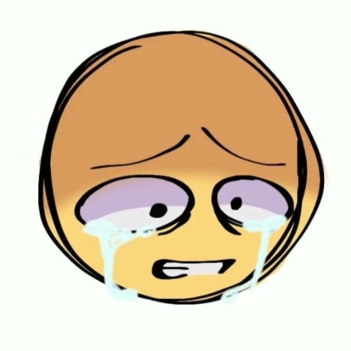 aesthetic Cute Sad Emoji DP