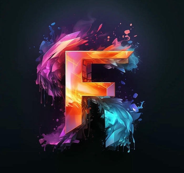aesthetic F Letter DP