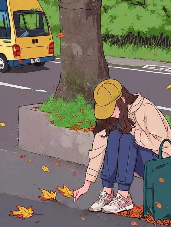 sad alone girl dp 