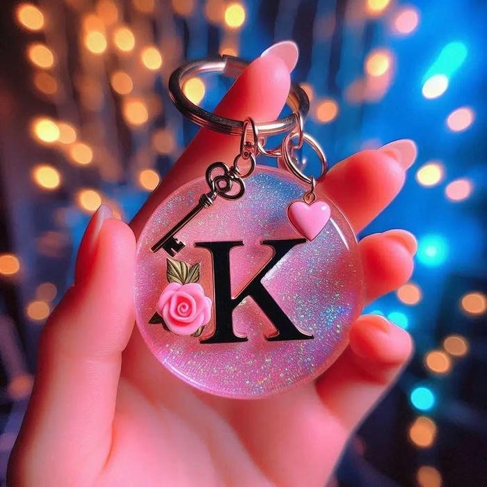 artistic K Letter DP