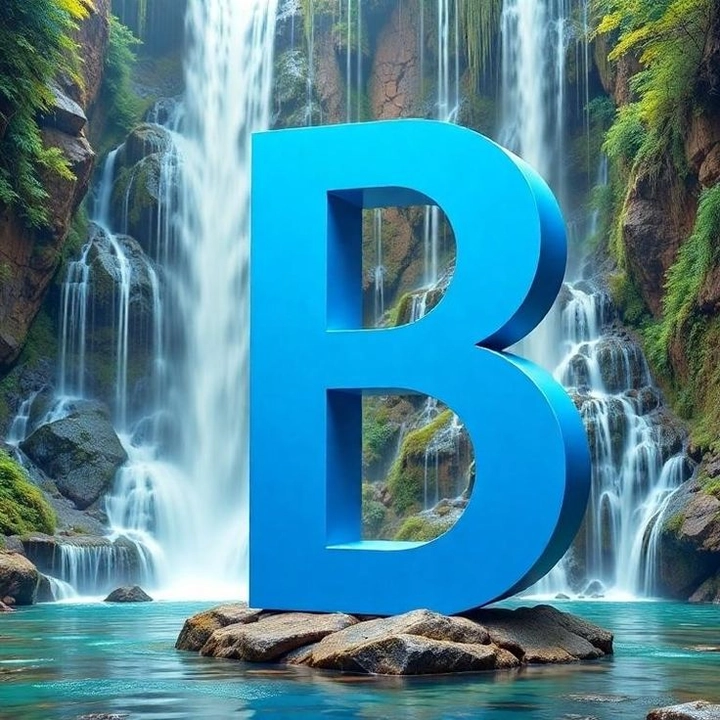 b letter love dp image