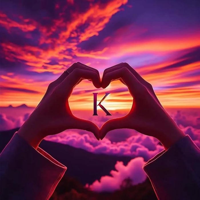 beautiful K Letter DP