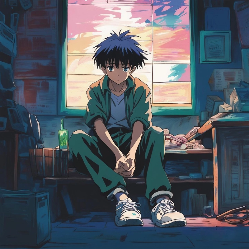 photo very sad boy