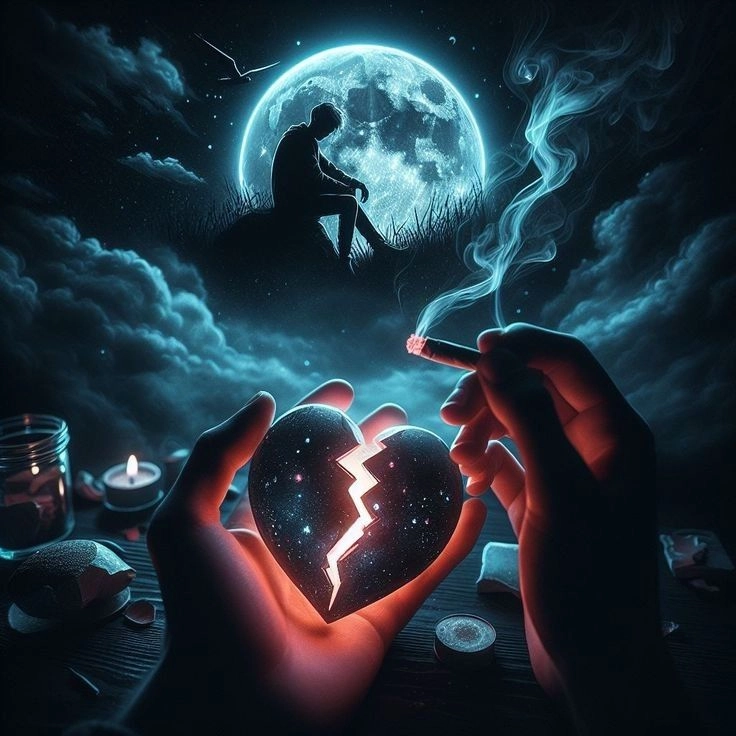 broken heart sad dp