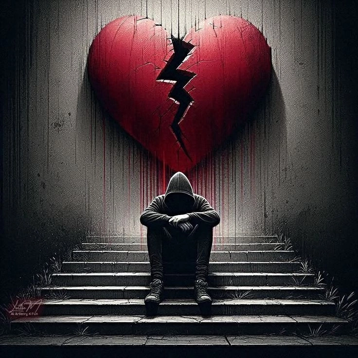 broken heart whatsapp dp