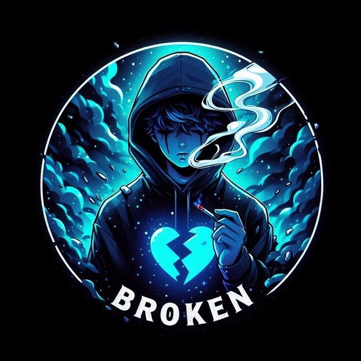sad broken heart dp