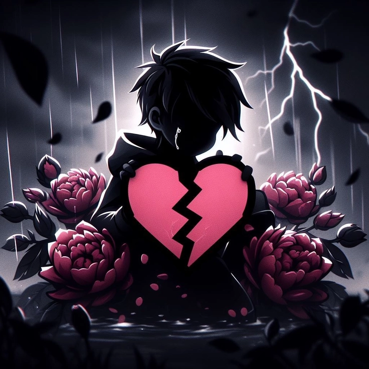 broken heart sad mood sad dp