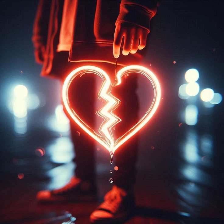 broken heart dp for fb