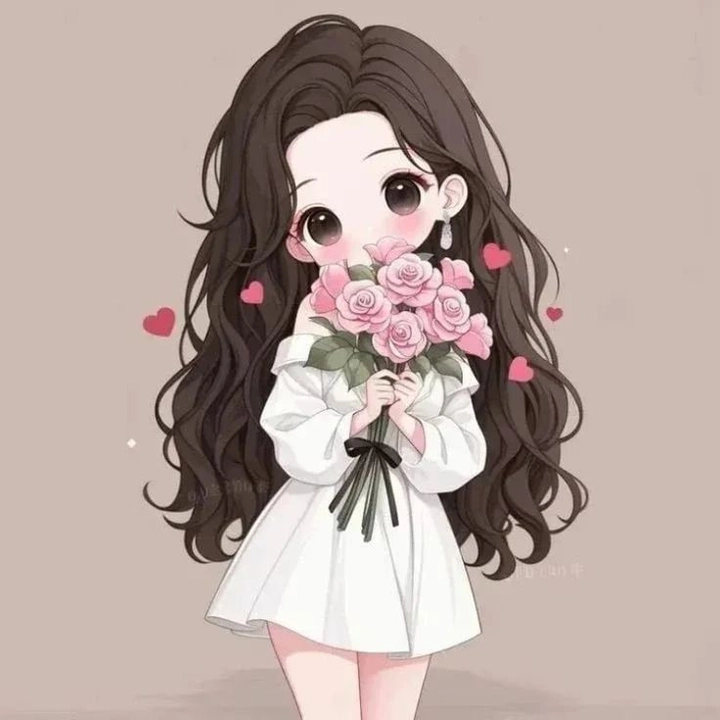 cute girl cartoon dp