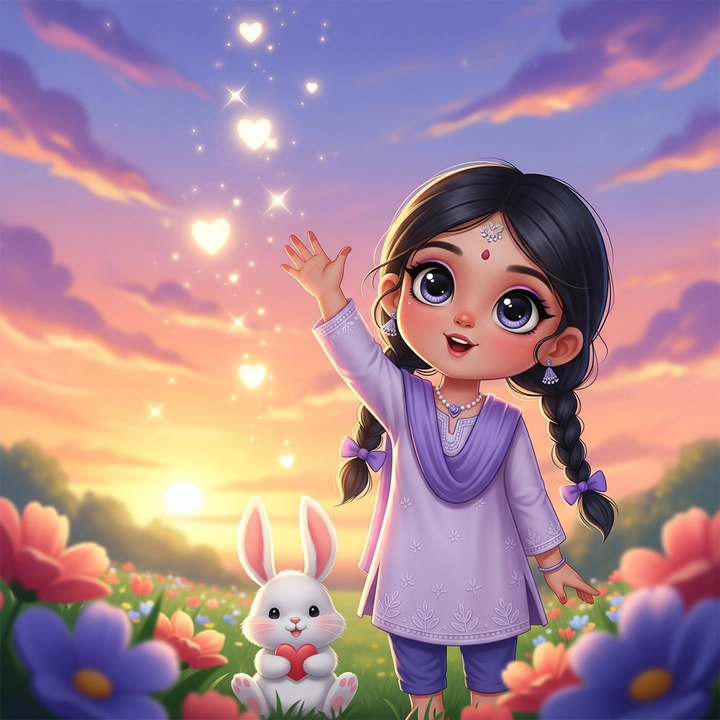 cartoon alone girl images for whatsapp dp