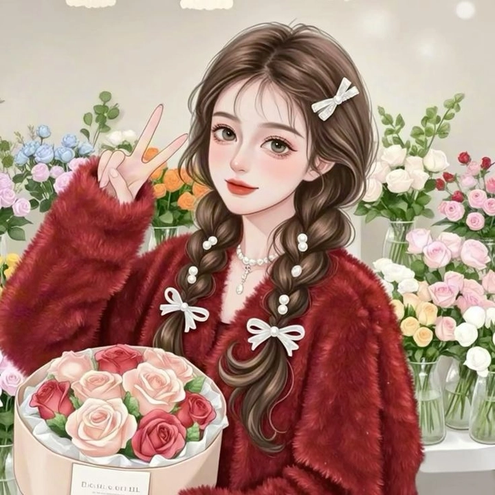 3 girls cute cartoon dp