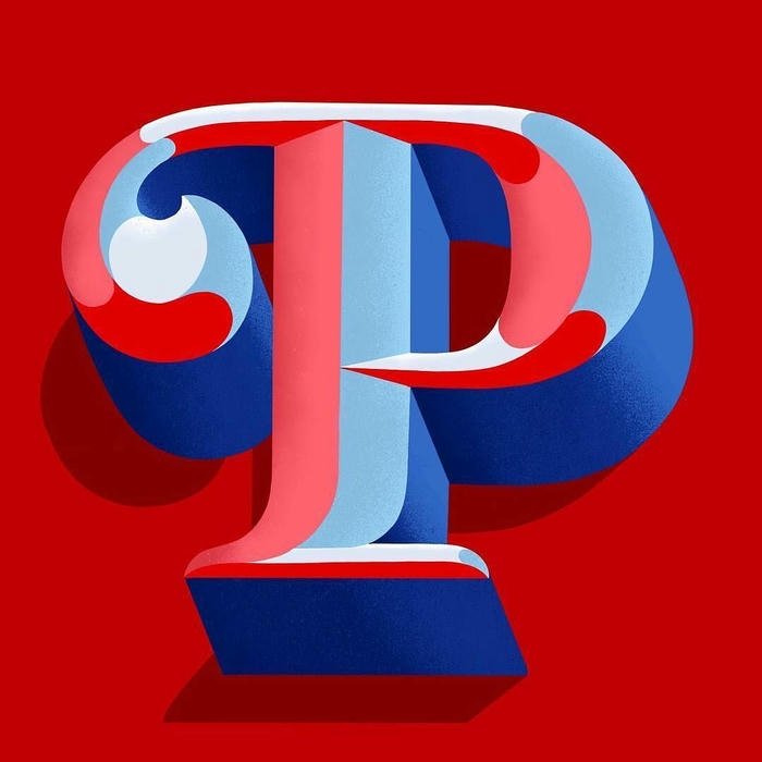 cool P Letter DP