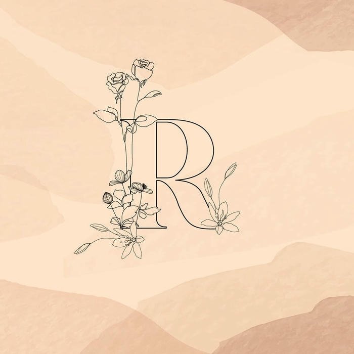 cool R Letter DP