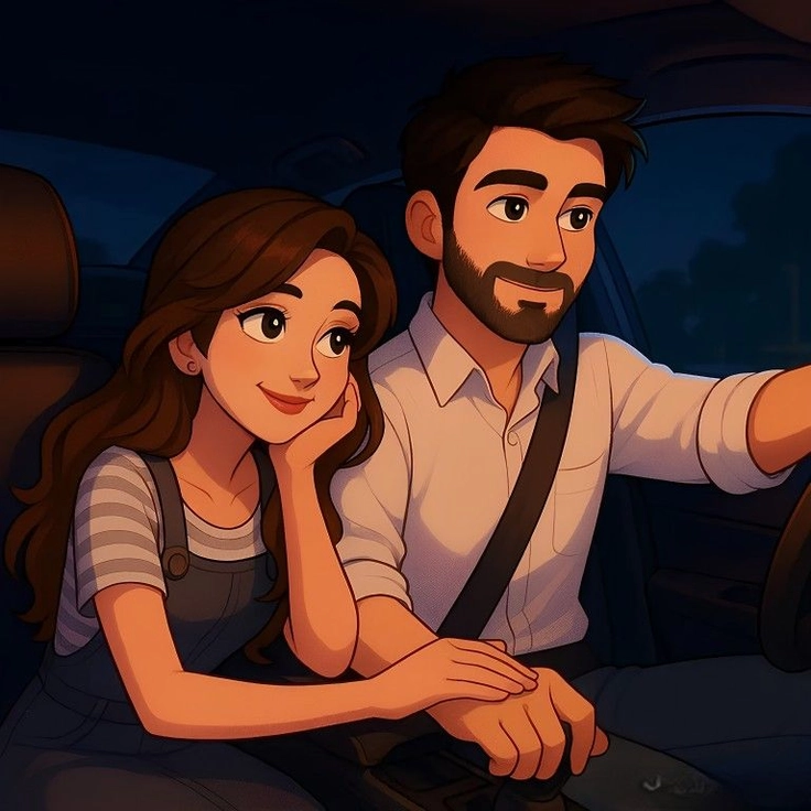 love couple cartoon dp