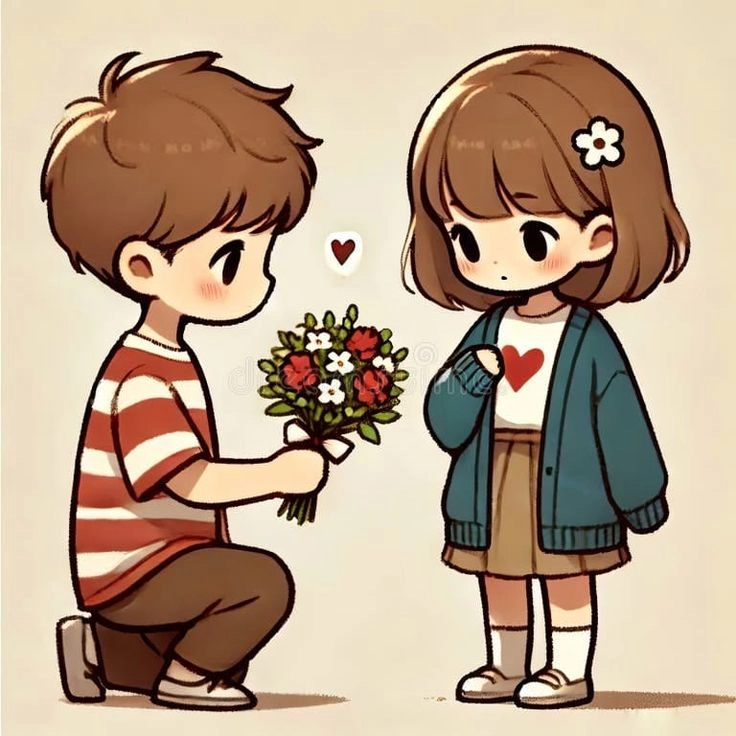 cartoon couple dp for whatsapp