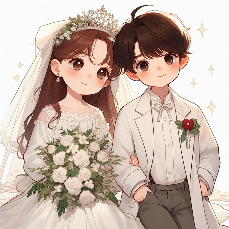 cute cartoon couple dp