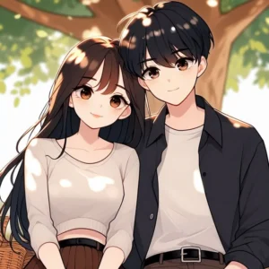 love couple dp cartoon