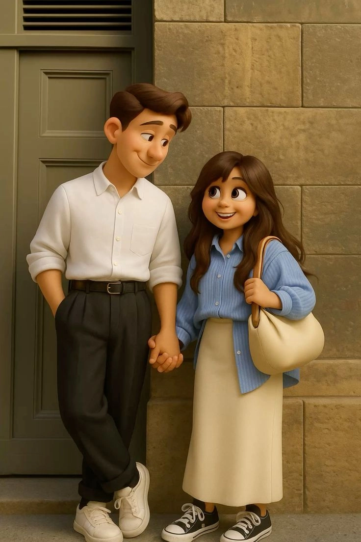 cute dp for couple cartoon