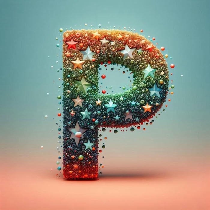creative P Letter DP