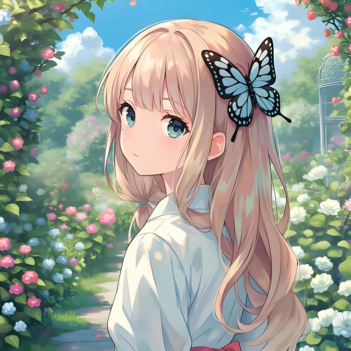 cute dp for whatsapp butterfly