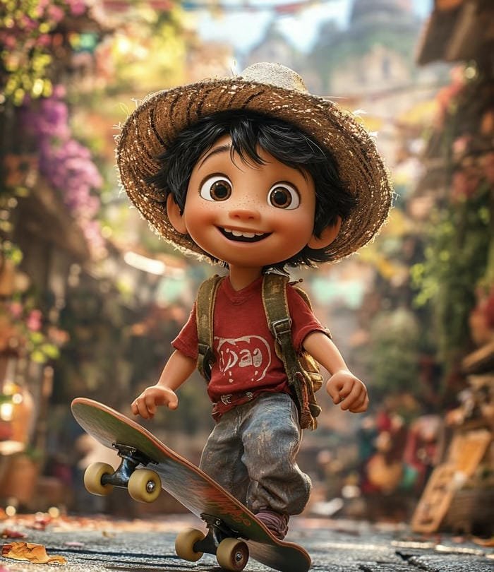 cute cartoon boy character art