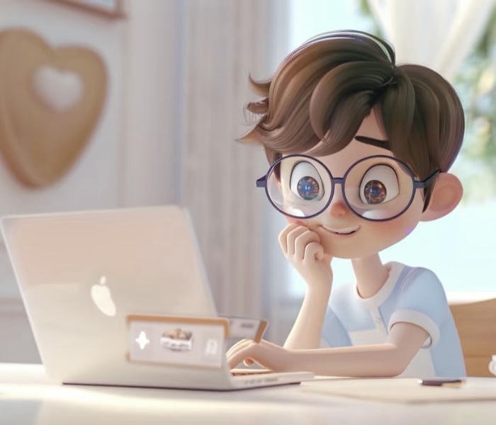 cute cartoon boy dp image