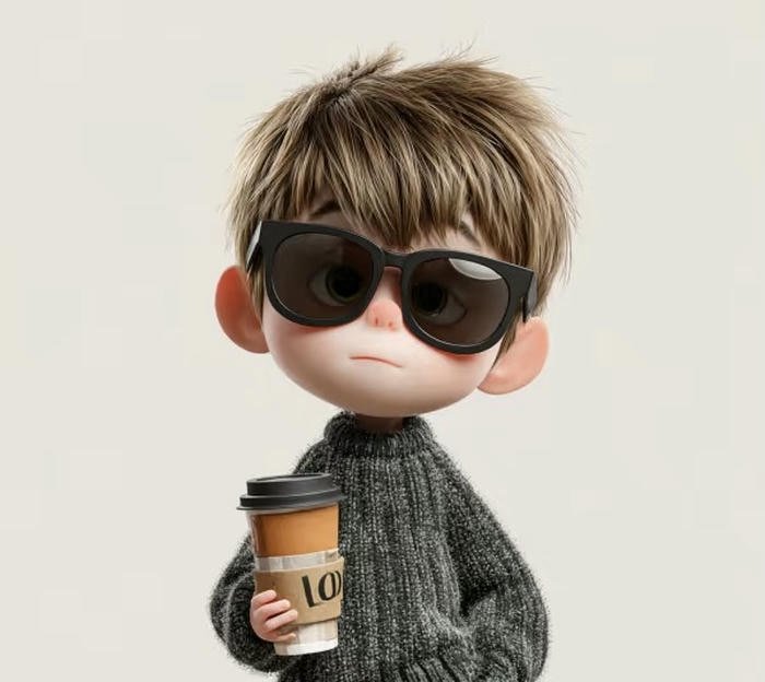 cute cartoon boy illustration