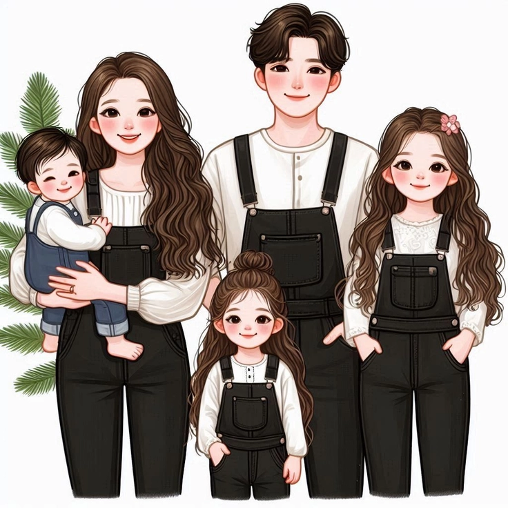 cute real family photo for whatsapp dp