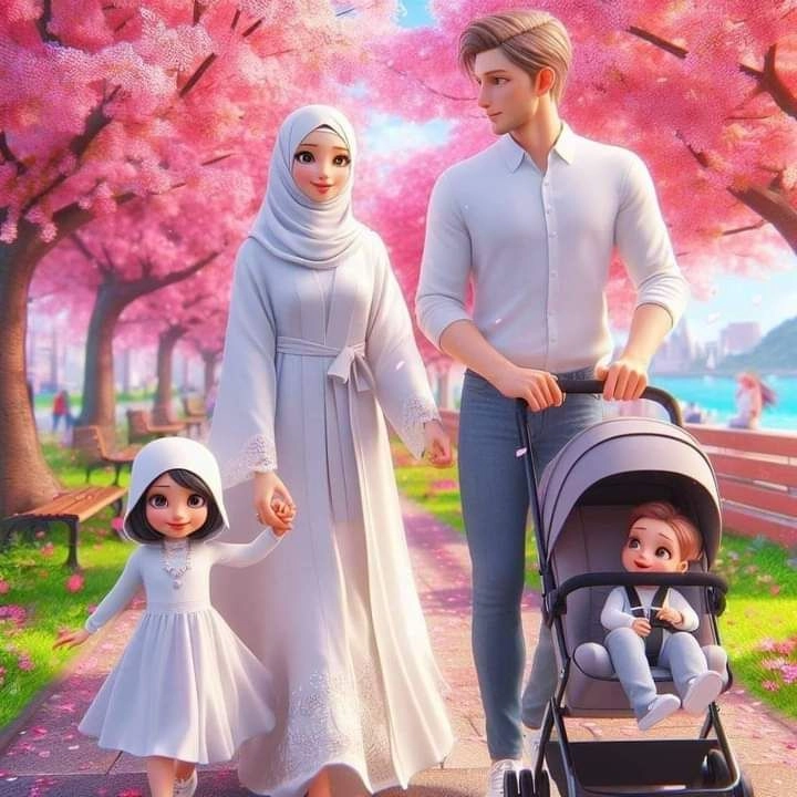 cute family cartoon dp