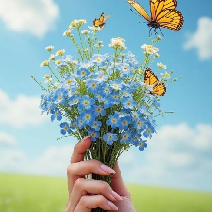 cute flower whatsapp dp 