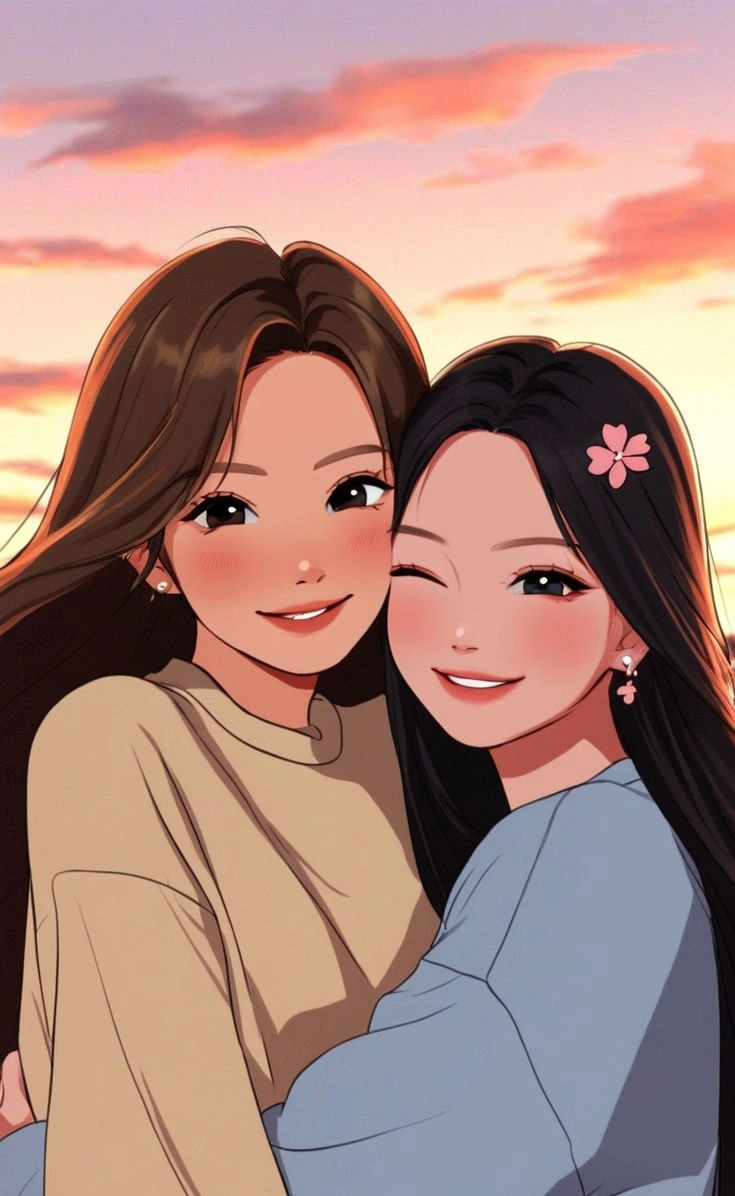 cute bff dp