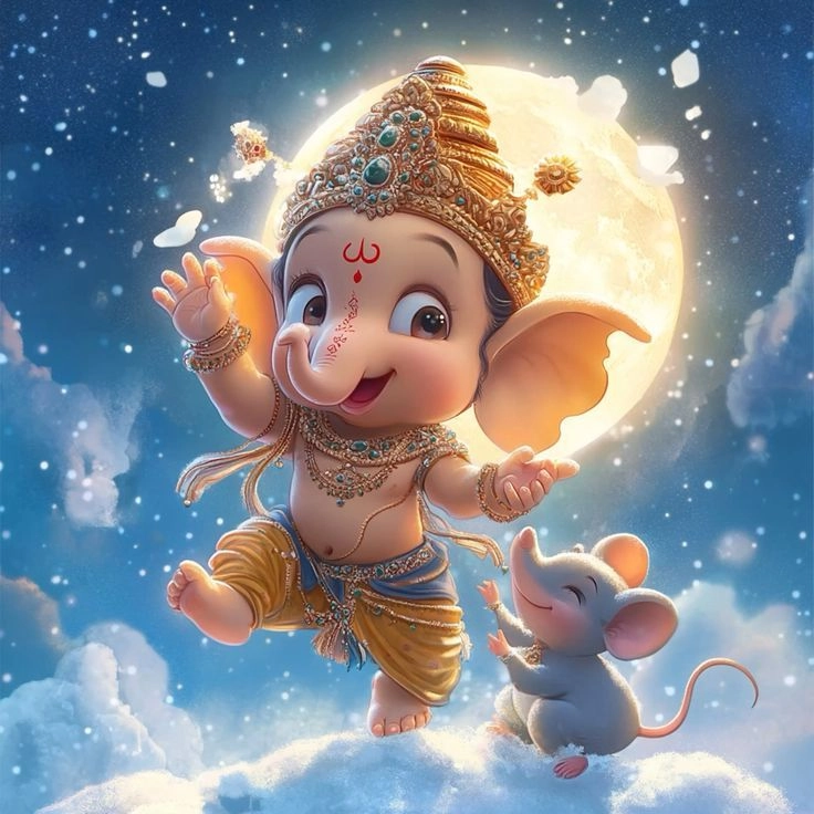 whatsapp cute ganesha dp