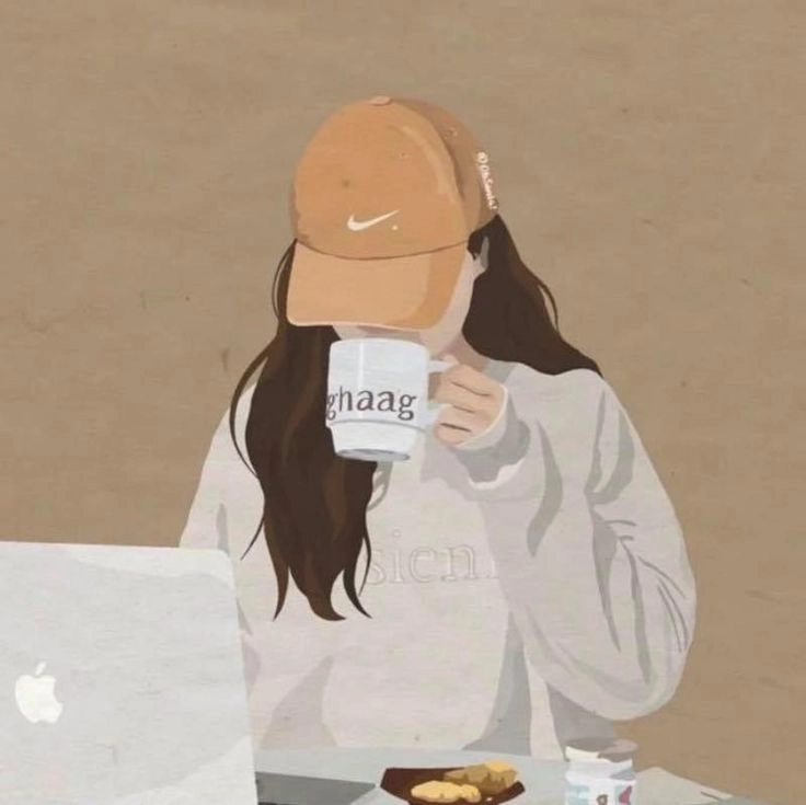 girl holding cup of coffee