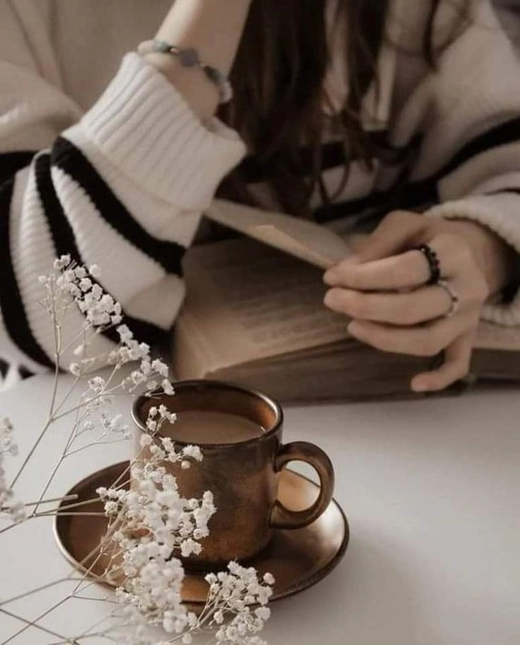 aesthetic girl coffee dp 
