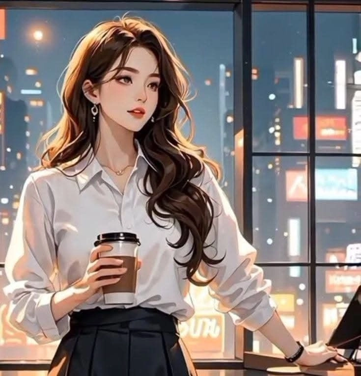dp girl coffee lover 