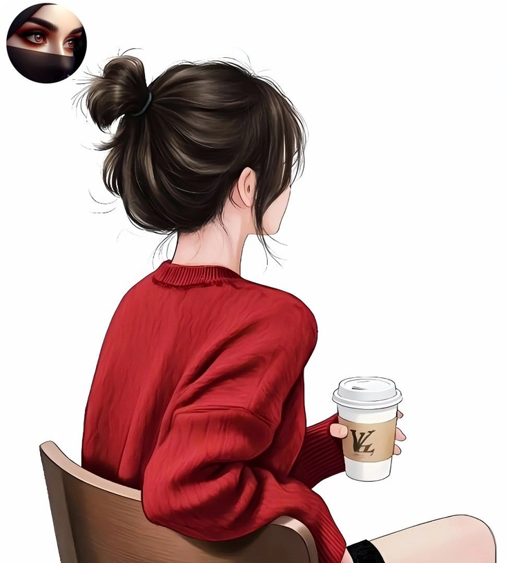 dp girl coffee chill 