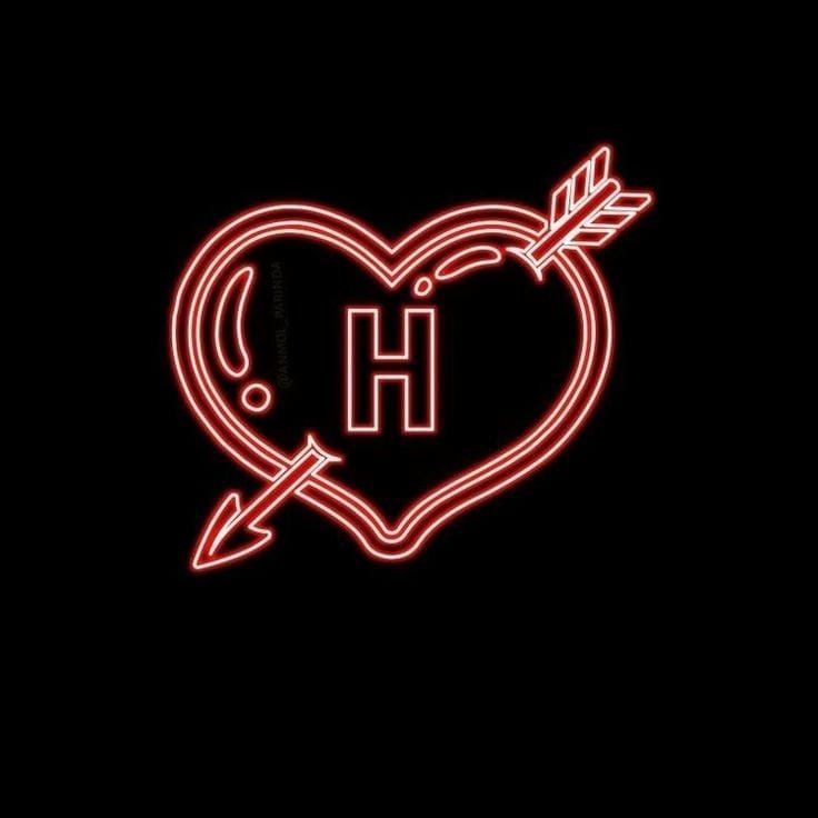 cute h letter dp photo