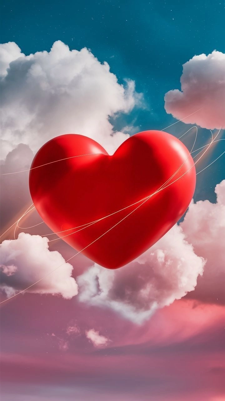 cute heart touch dp