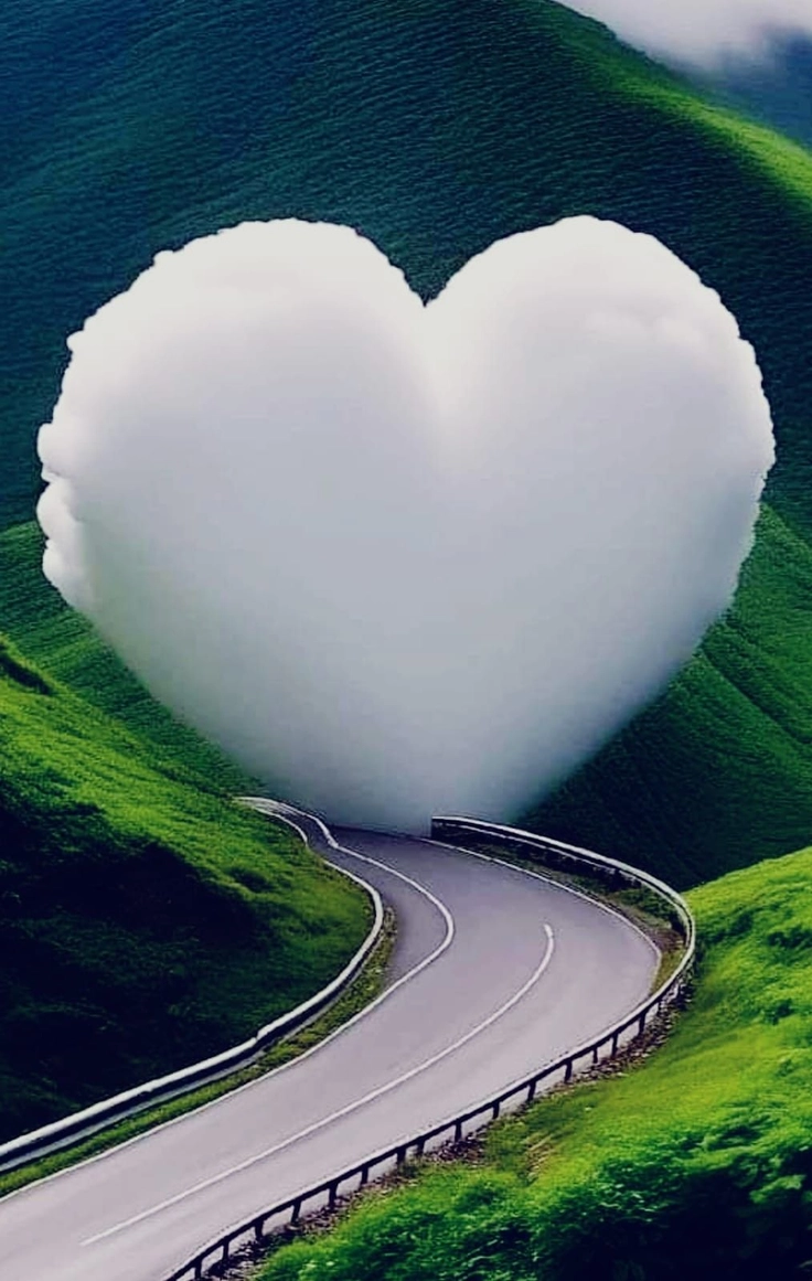 pink heart dp