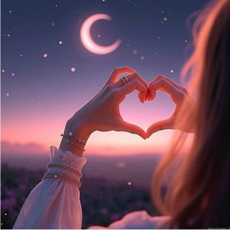 cute heart dp