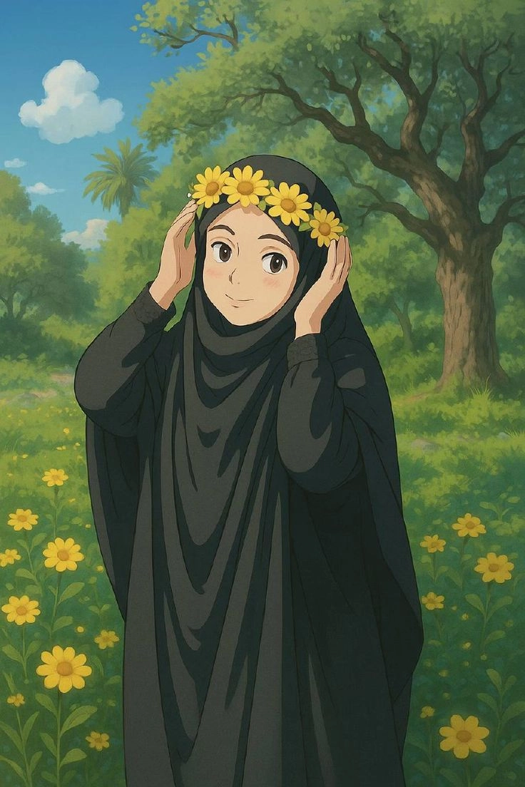 stylish hijab dp